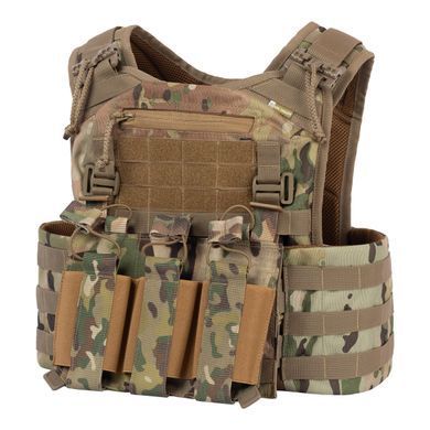 Плитоноска тактическая с подсумками MOLLE Multicam