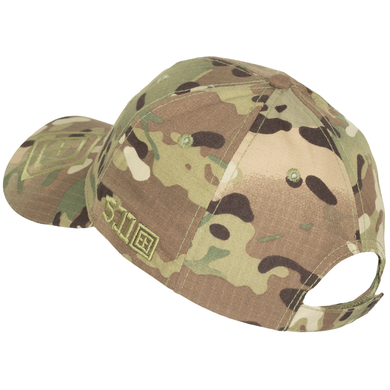 Бейсболка з регулятором 5.11 з липучкою велкро, мультикам, one size, Multicam