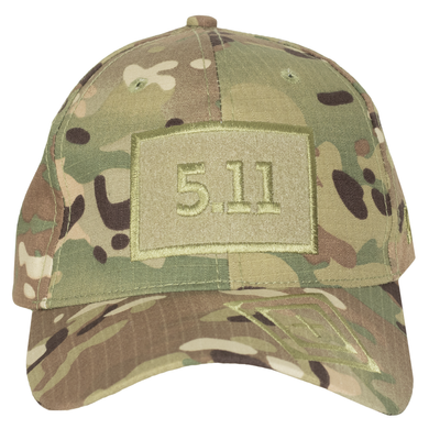 Бейсболка з регулятором 5.11 з липучкою велкро, мультикам, one size, Multicam