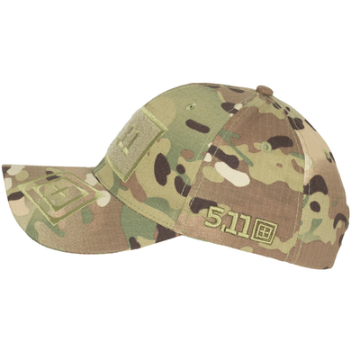 Бейсболка з регулятором 5.11 з липучкою велкро, мультикам, one size, Multicam